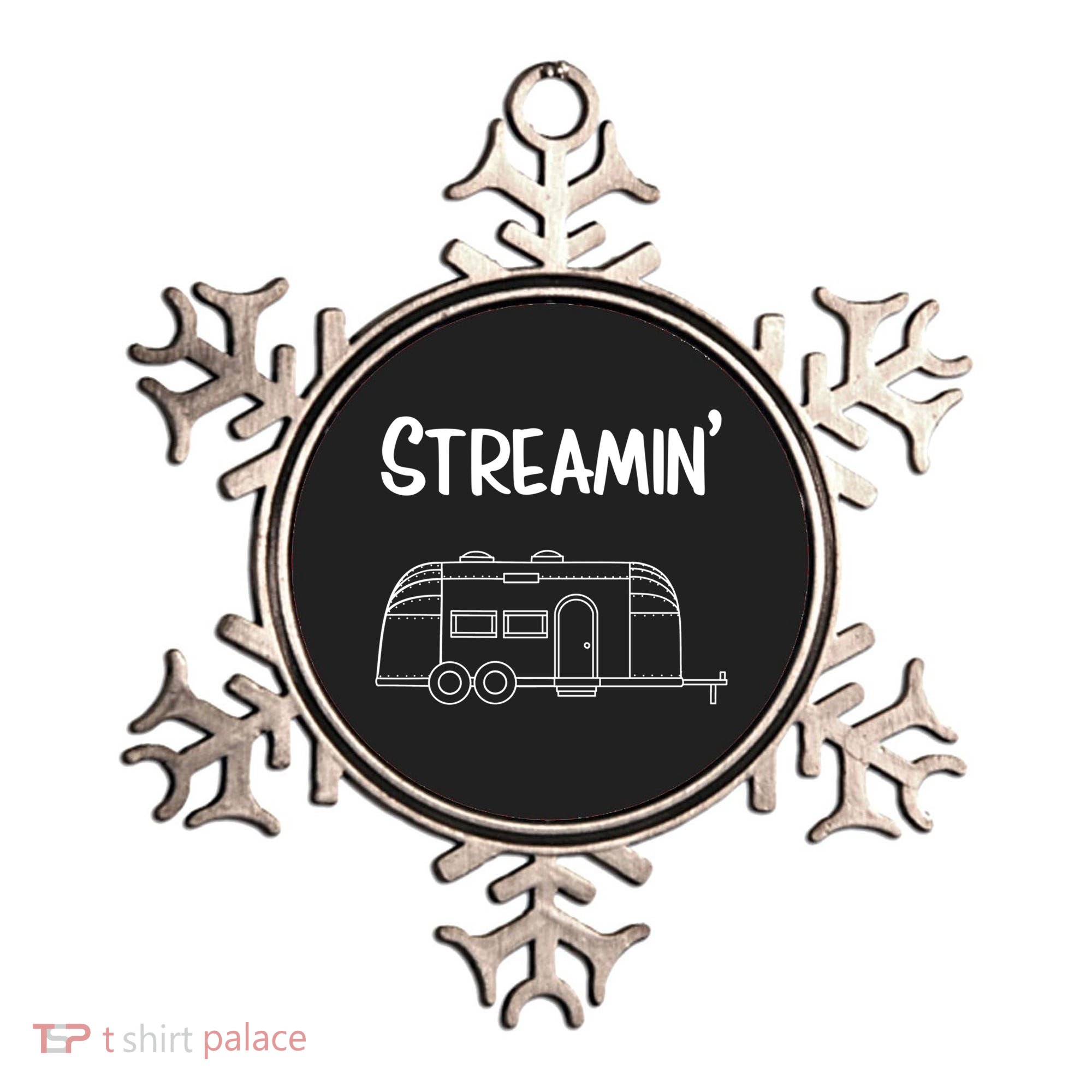 Streamin' Airstream Camping Gift Ornament