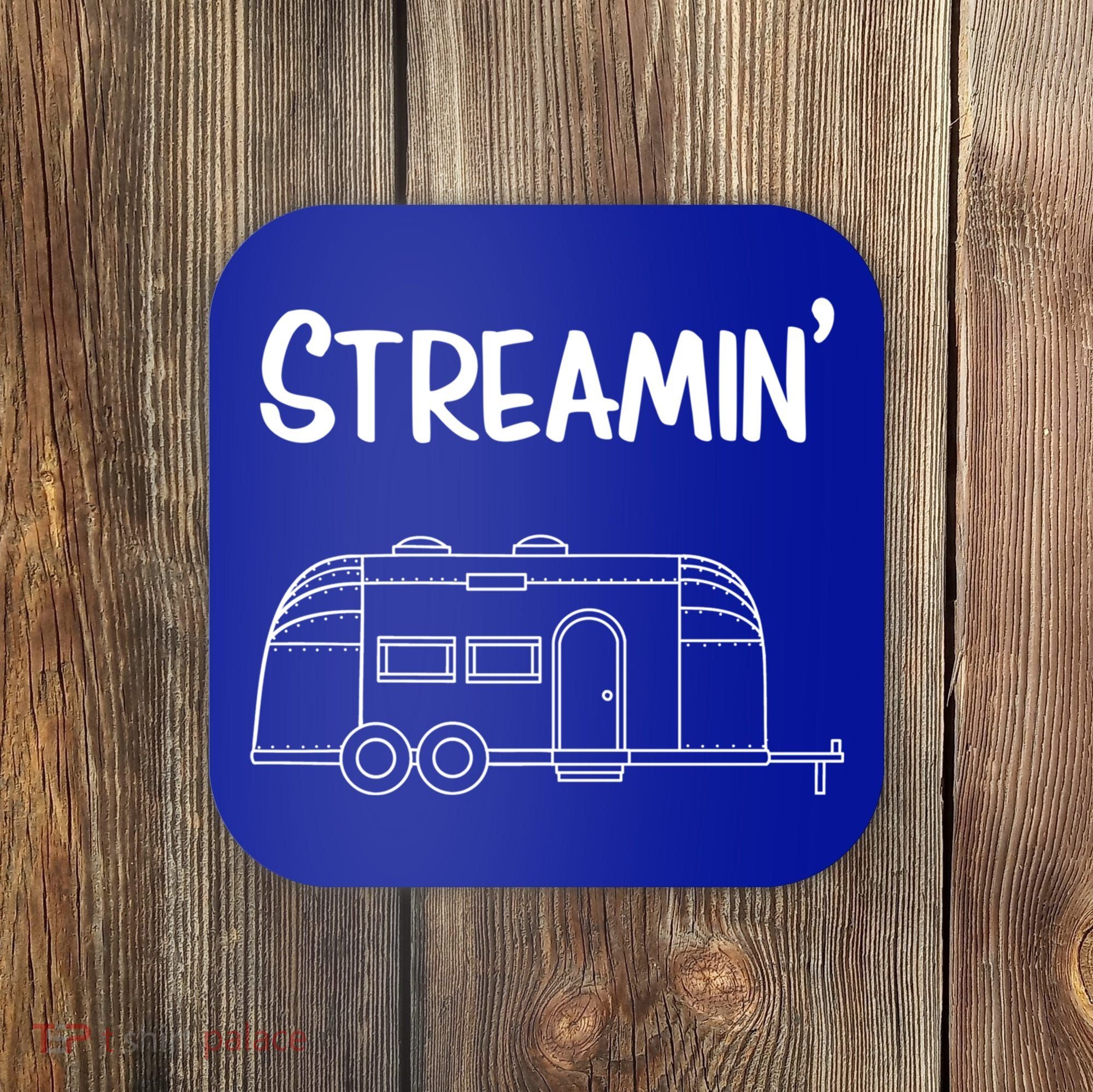 Streamin' Airstream Camping Gift Coaster