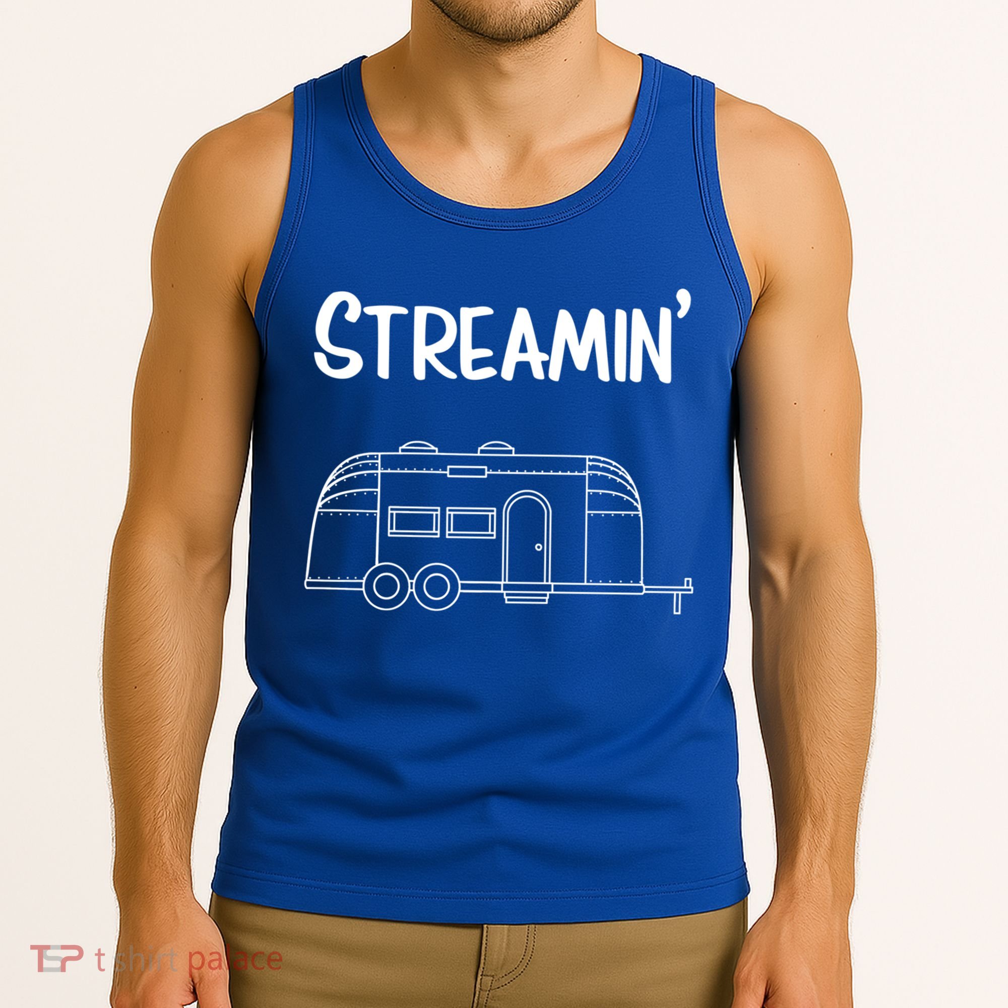 Streamin' Airstream Camping Gift Tank Top