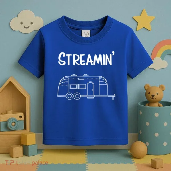 Streamin' Airstream Camping Gift Toddler T-Shirt