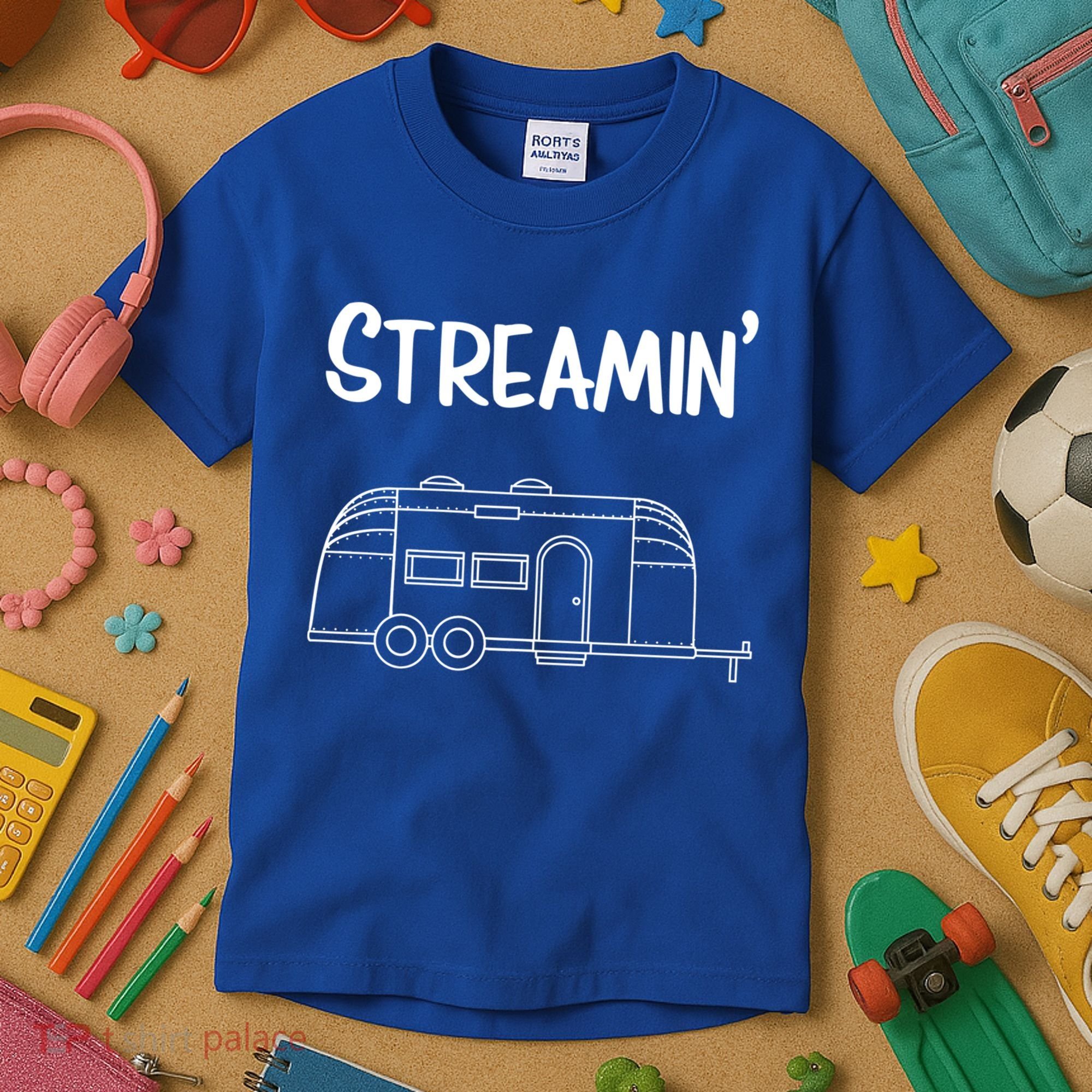 Streamin' Airstream Camping Gift Kids T-Shirt