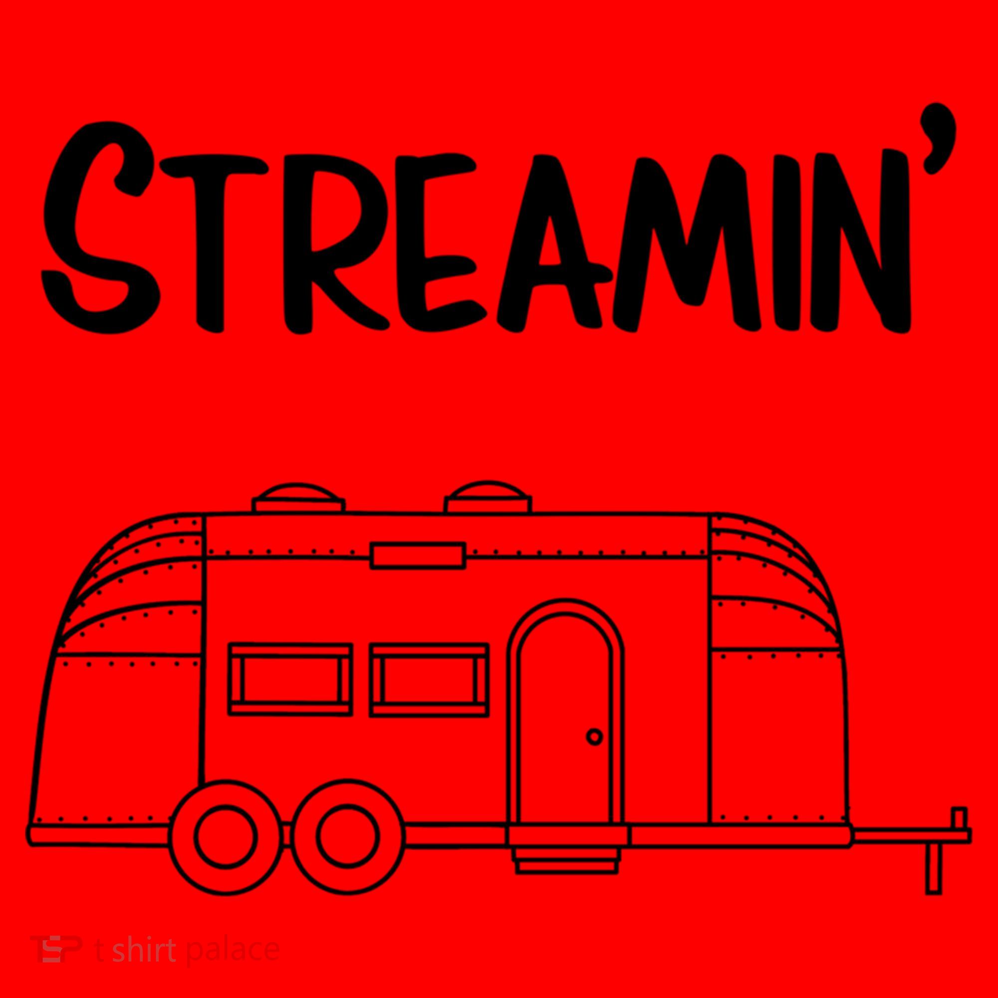 Streamin' Airstream Camping Gift Santa Hat