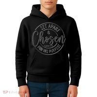 Set Apart Chosen For His Purpose - Christian Faith Kids Hoodie thumb 4