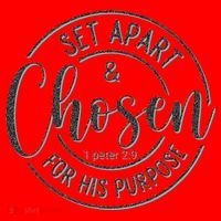 Set Apart Chosen For His Purpose - Christian Faith Santa Hat thumb 1