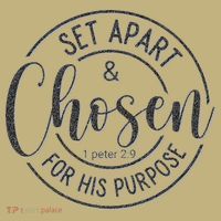 Set Apart Chosen For His Purpose - Christian Faith Hoodie thumb 2