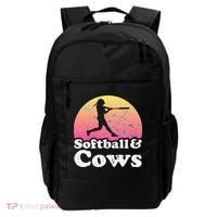 Softball and Cows  or Girls Cow Backpack thumb 0