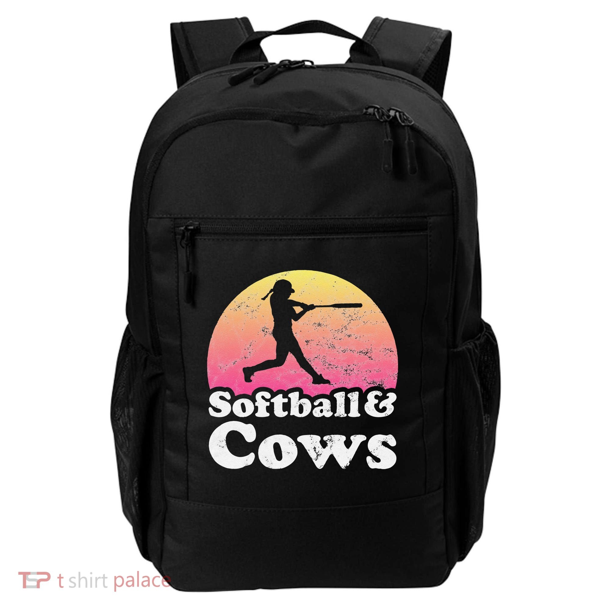Softball and Cows  or Girls Cow Backpack