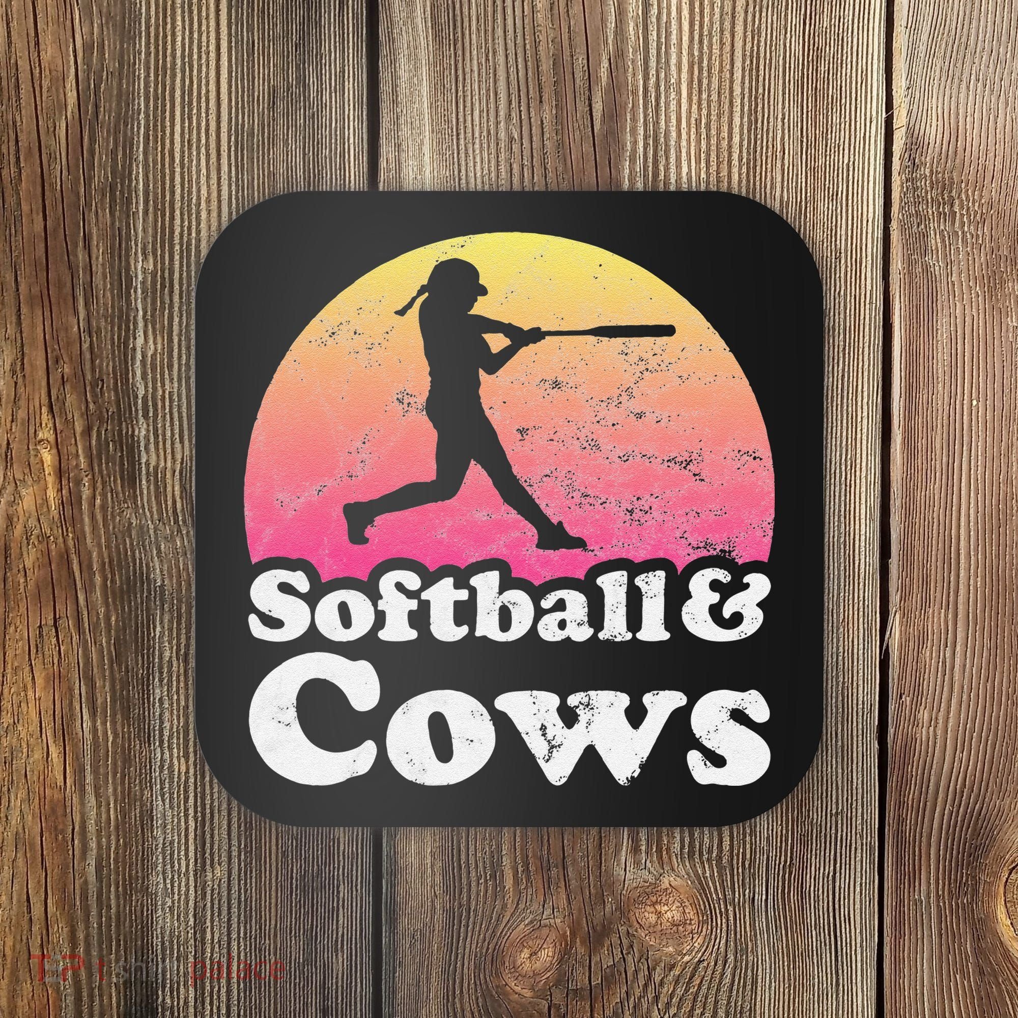 Softball and Cows  or Girls Cow Coaster