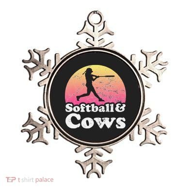 Softball and Cows  or Girls Cow Ornament