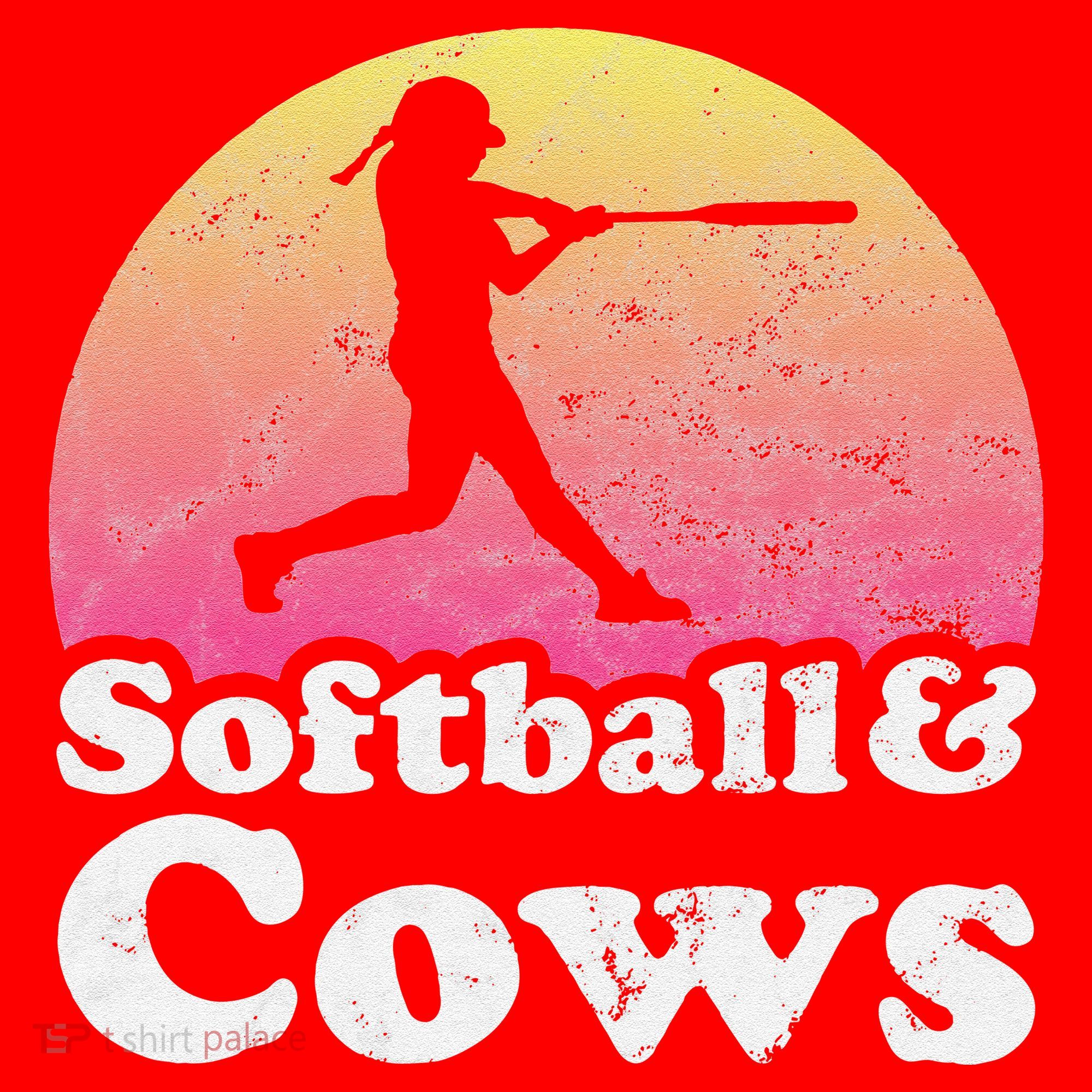 Softball and Cows  or Girls Cow Santa Hat