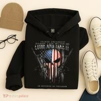 Second Amendment Come And Take It In Defense Of Freedom Hoodie thumb 4