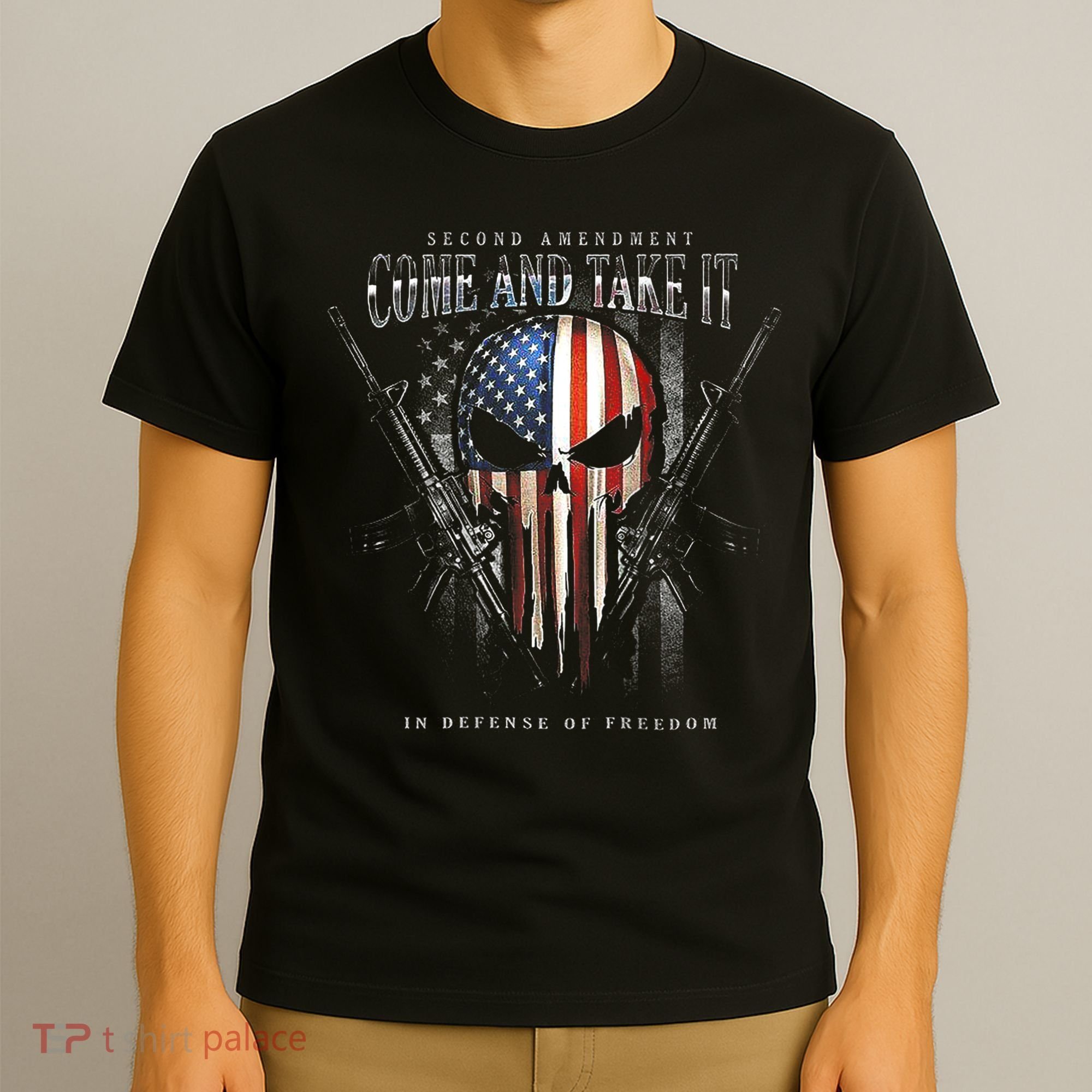 Second Amendment Come And Take It In Defense Of Freedom T-Shirt