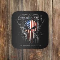 Second Amendment Come And Take It In Defense Of Freedom Coaster thumb 0