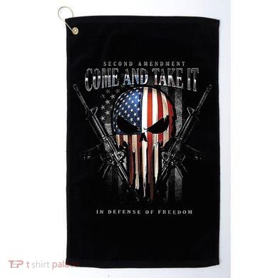 Second Amendment Come And Take It In Defense Of Freedom Golf Towel