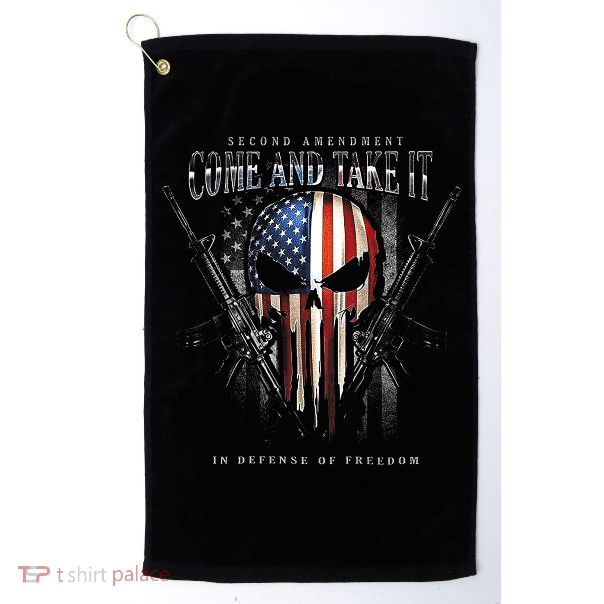 Second Amendment Come And Take It In Defense Of Freedom Golf Towel