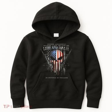 Second Amendment Come And Take It In Defense Of Freedom Kids Hoodie