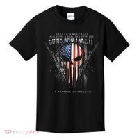 Second Amendment Come And Take It In Defense Of Freedom Kids T-Shirt thumb 0