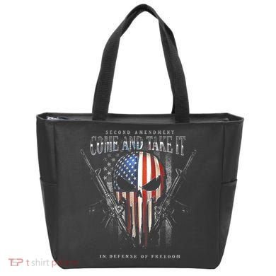 Second Amendment Come And Take It In Defense Of Freedom Tote Bag