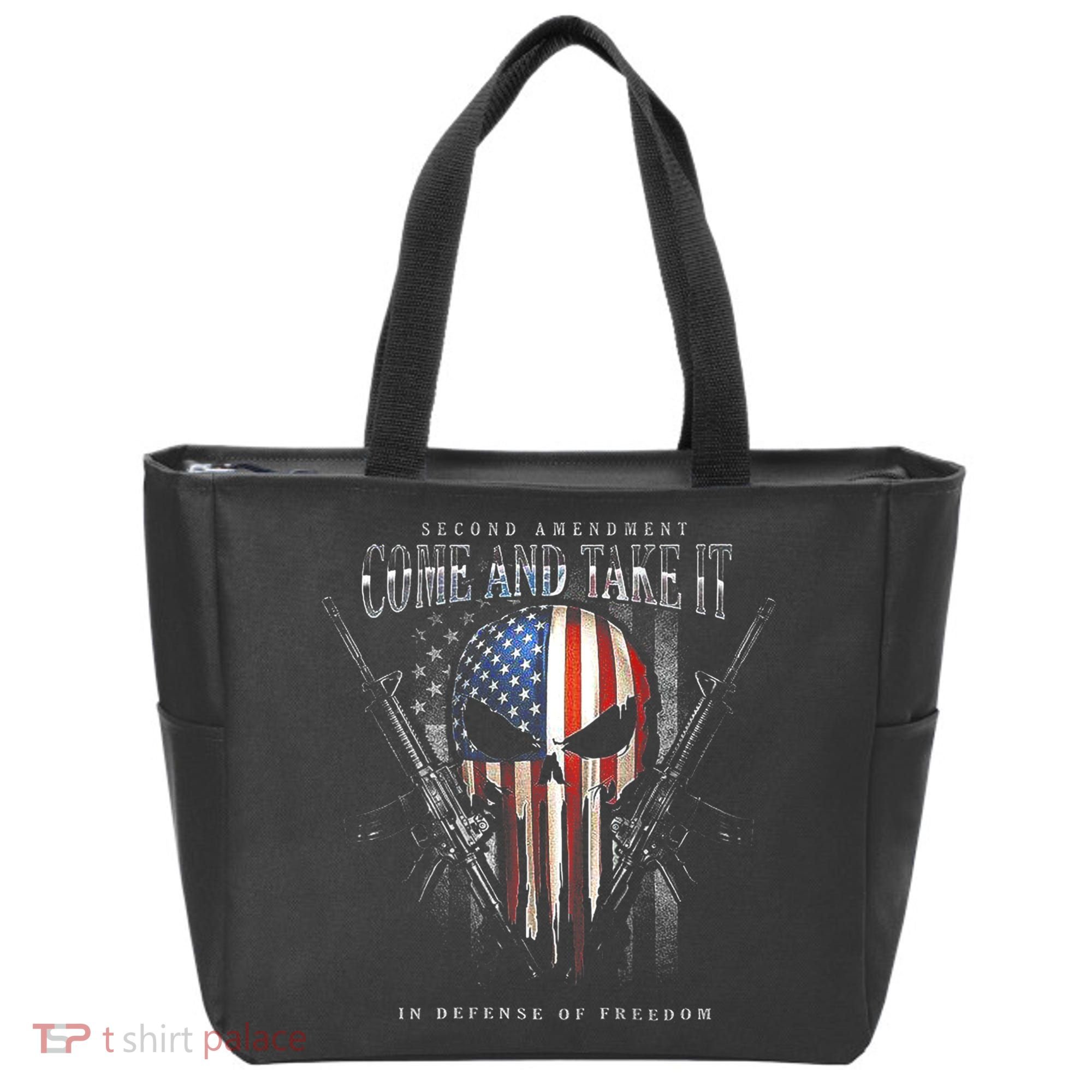 Second Amendment Come And Take It In Defense Of Freedom Tote Bag