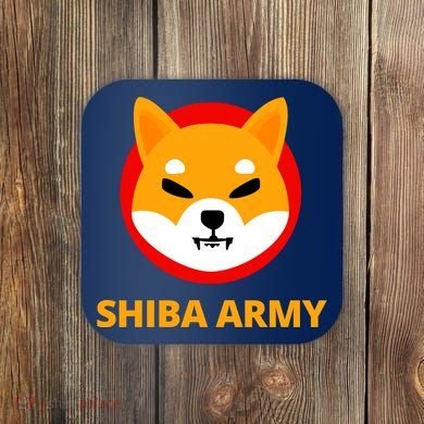 Shiba Army Crypto Currency Coaster
