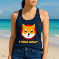 Shiba Army Crypto Currency Women's Tank Top thumb 2