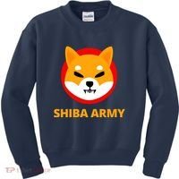 Shiba Army Crypto Currency Kids Sweatshirt thumb 0