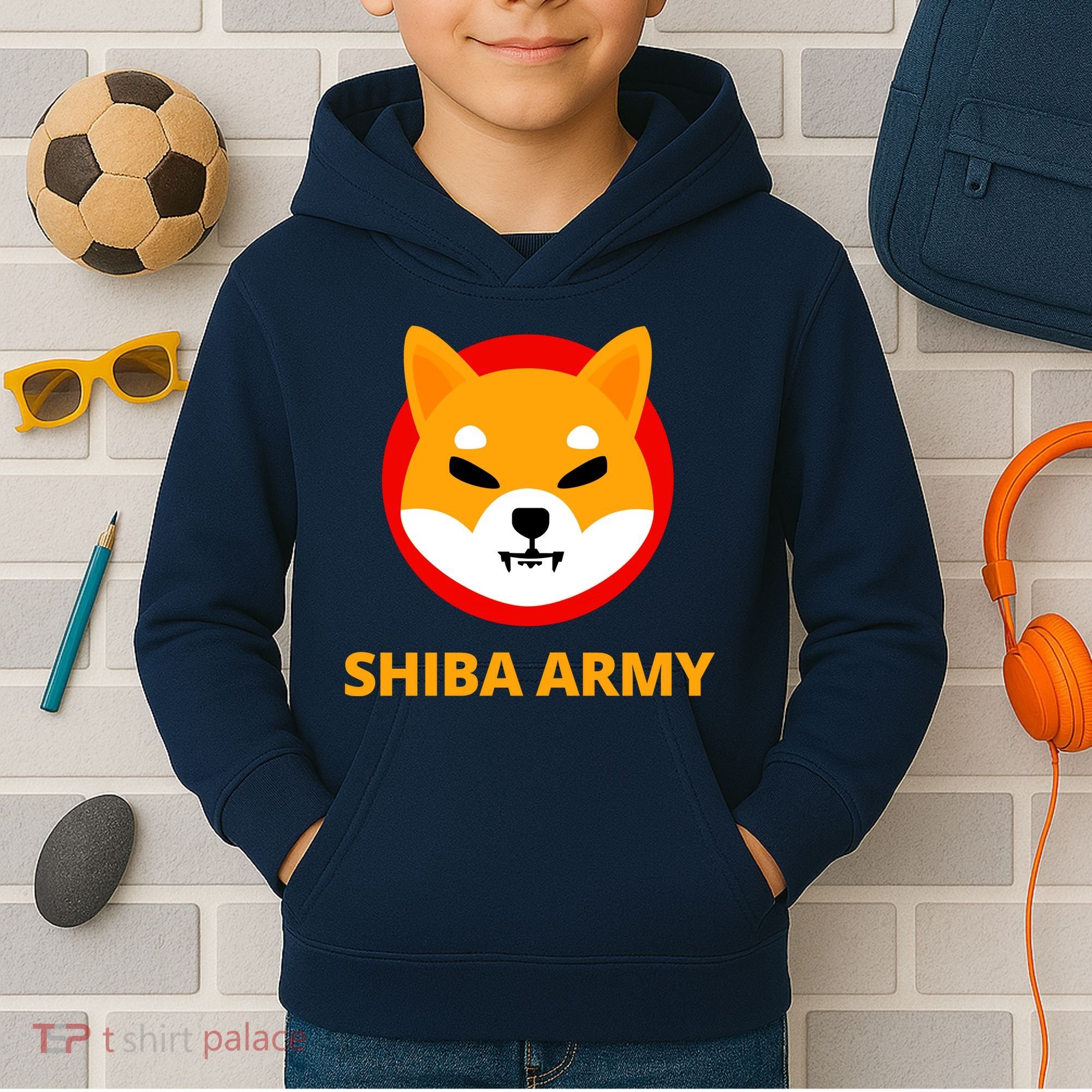 Shiba Army Crypto Currency Kids Hoodie