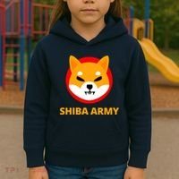 Shiba Army Crypto Currency Kids Hoodie thumb 3