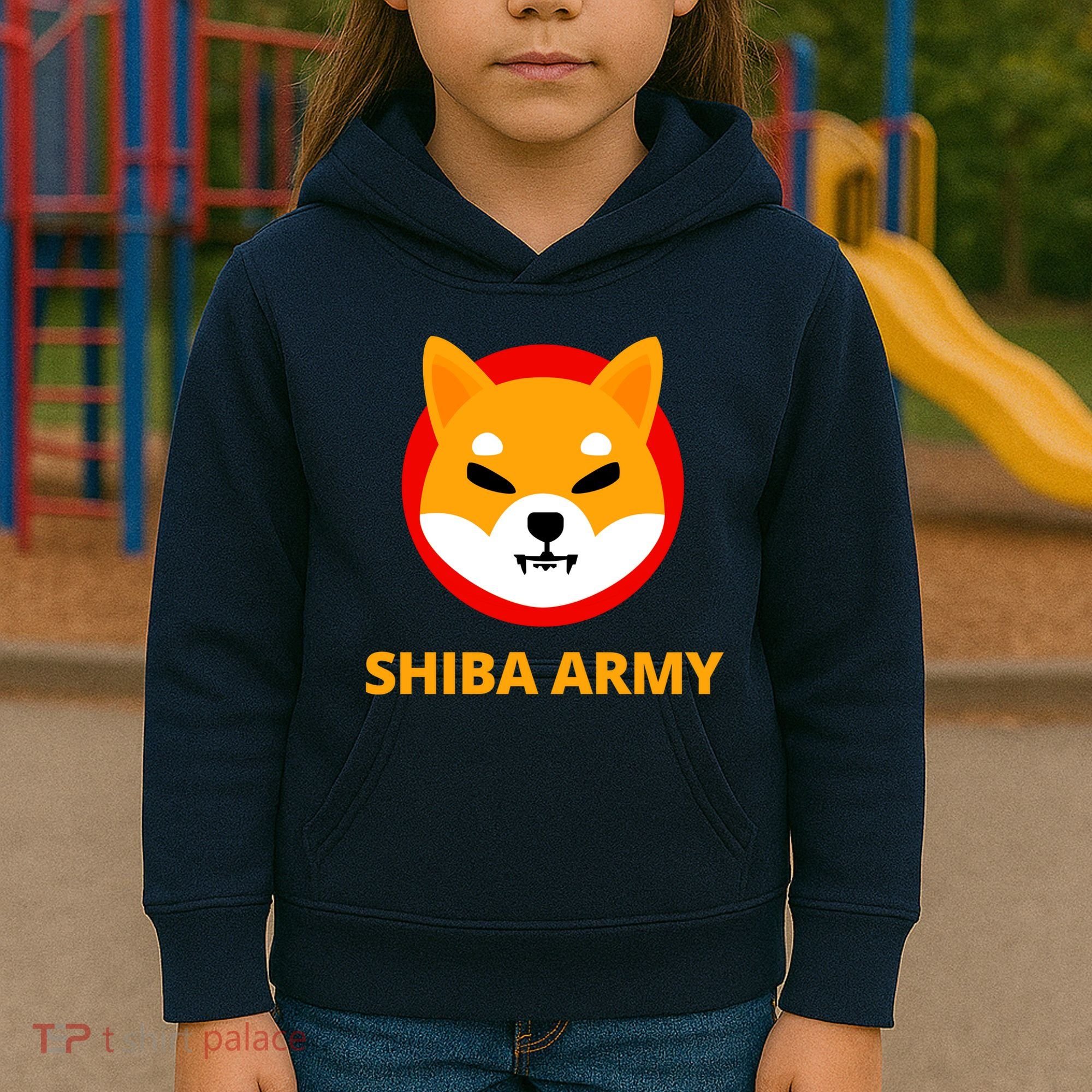 Shiba Army Crypto Currency Kids Hoodie