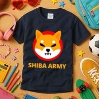 Shiba Army Crypto Currency Kids T-Shirt thumb 3