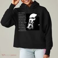 Solzhenitsyn Anti Communist Conservative Ladies Heavyweight Boxy Pullover Hoodie thumb 0