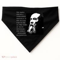 Solzhenitsyn Anti Communist Conservative USA-Made Doggie Bandana thumb 0