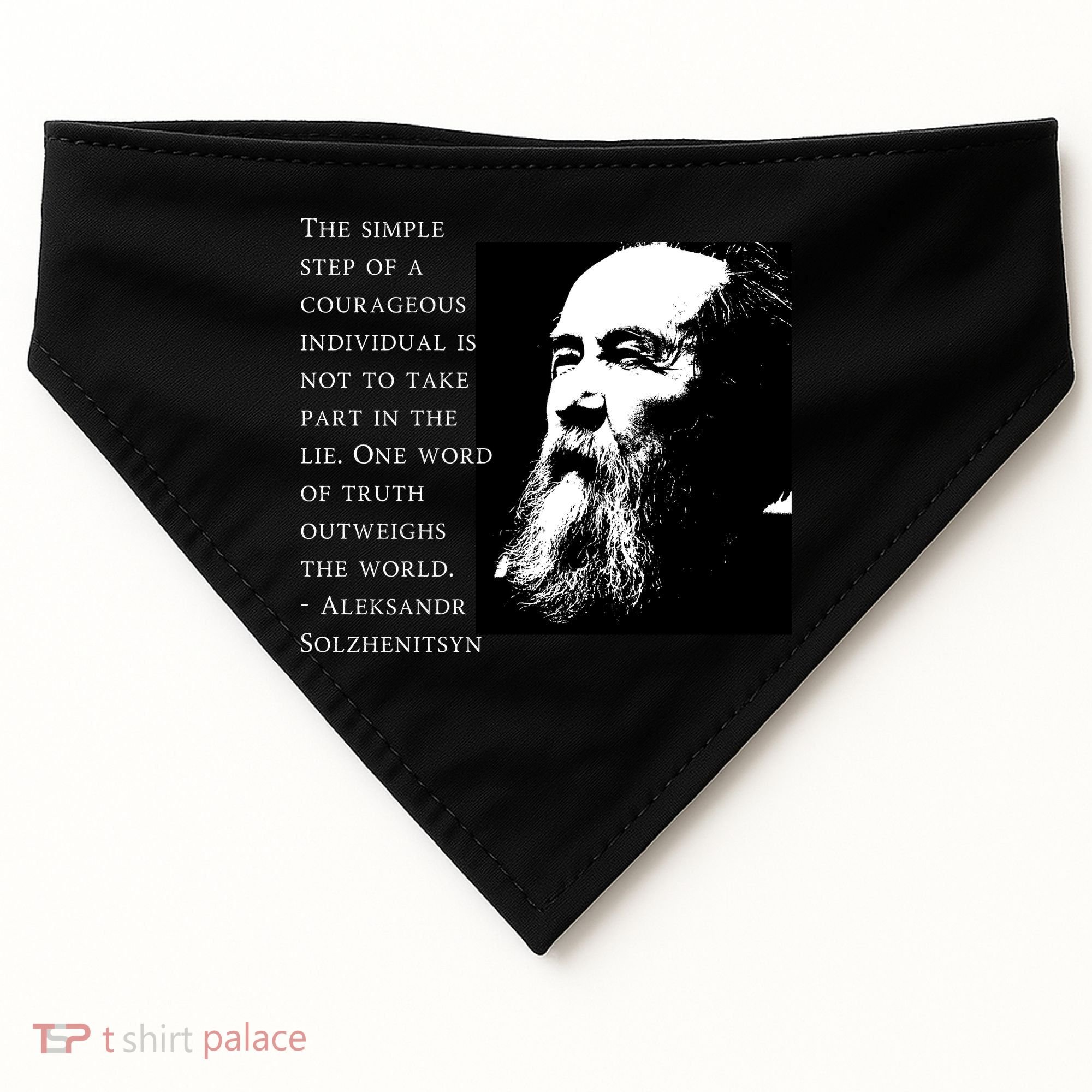 Solzhenitsyn Anti Communist Conservative USA-Made Doggie Bandana