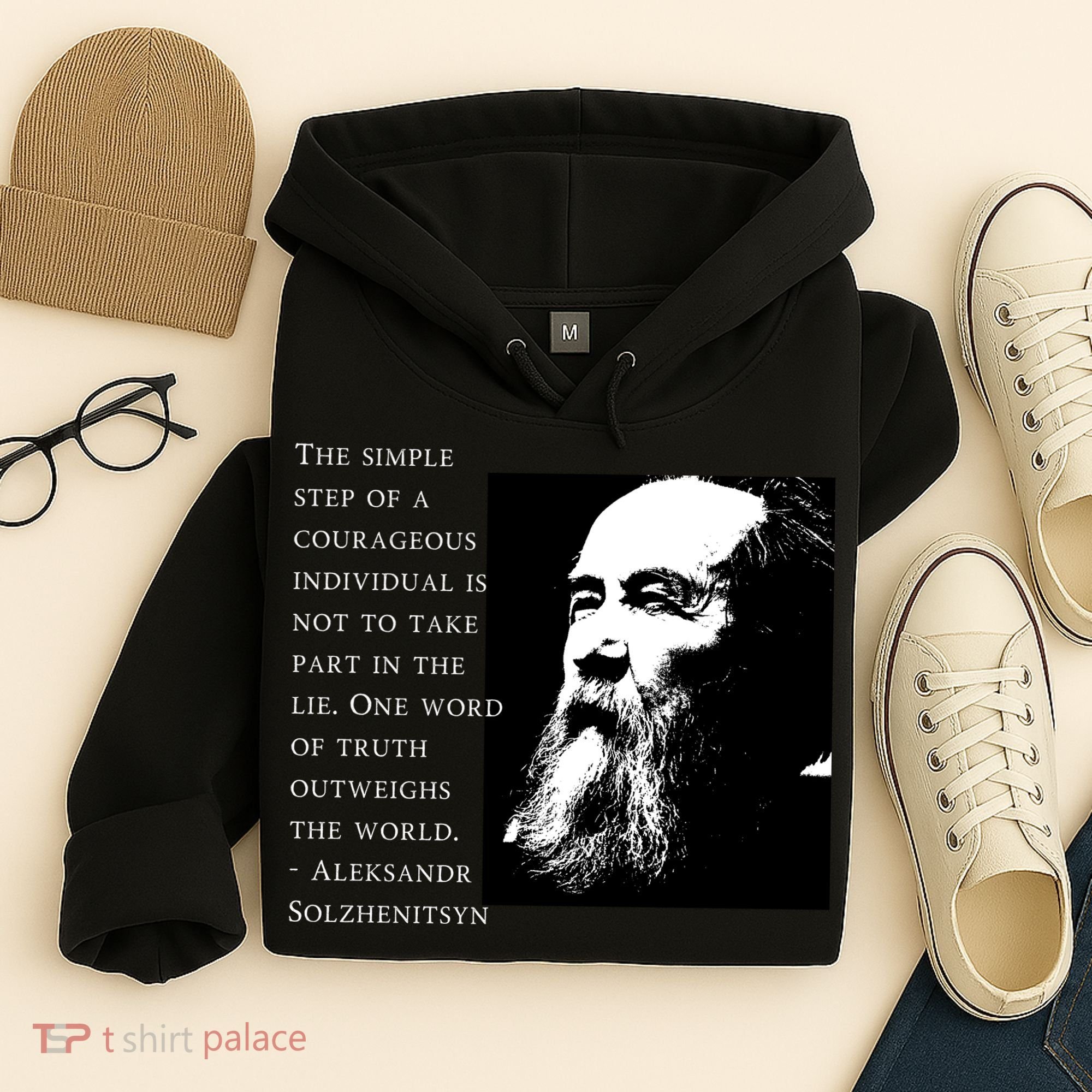 Solzhenitsyn Anti Communist Conservative Hoodie