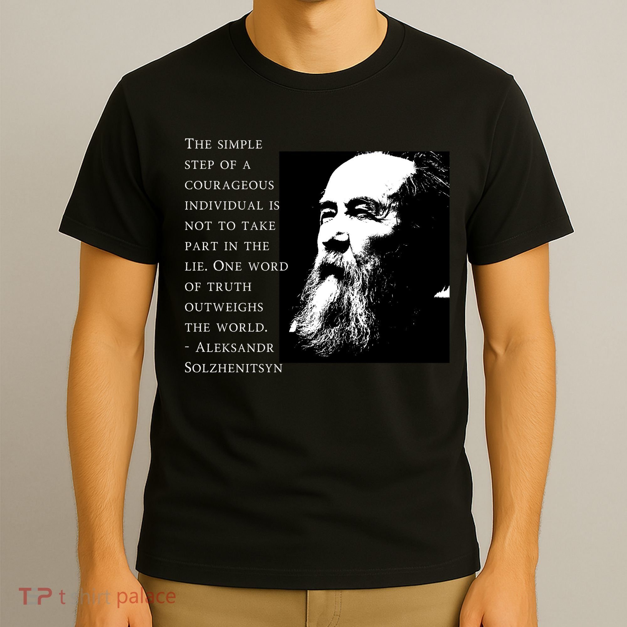 Solzhenitsyn Anti Communist Conservative T-Shirt