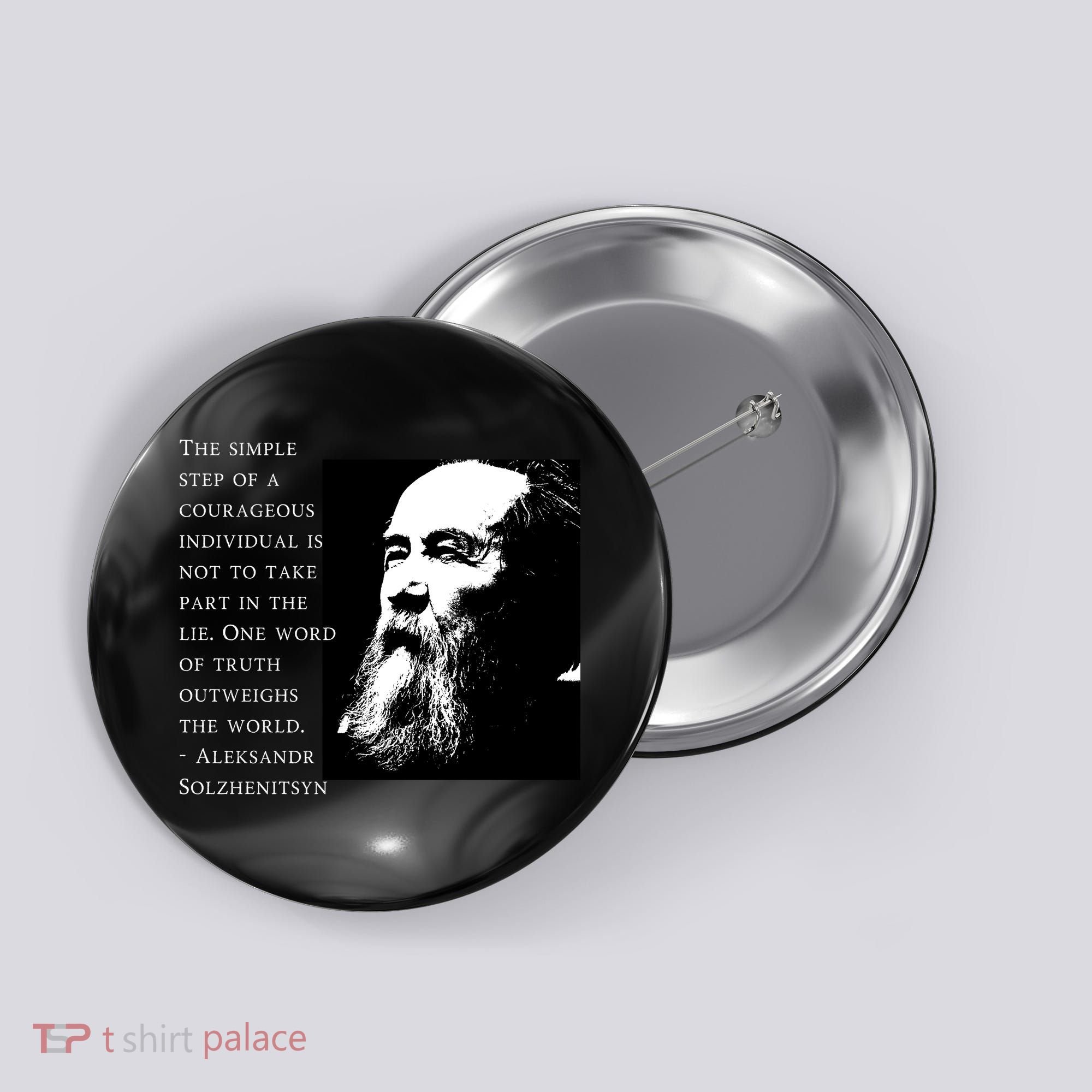 Solzhenitsyn Anti Communist Conservative Button