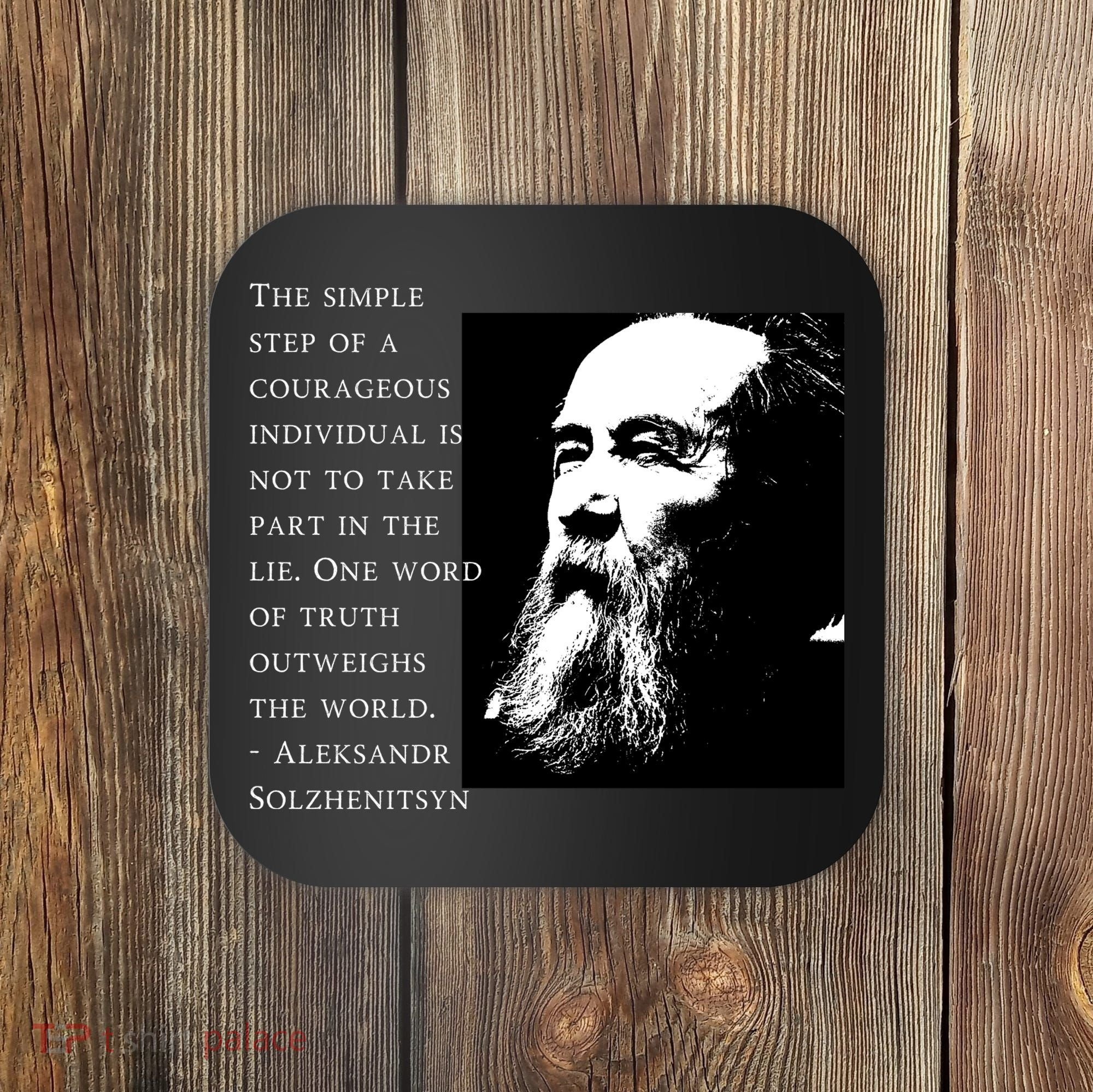 Solzhenitsyn Anti Communist Conservative Coaster