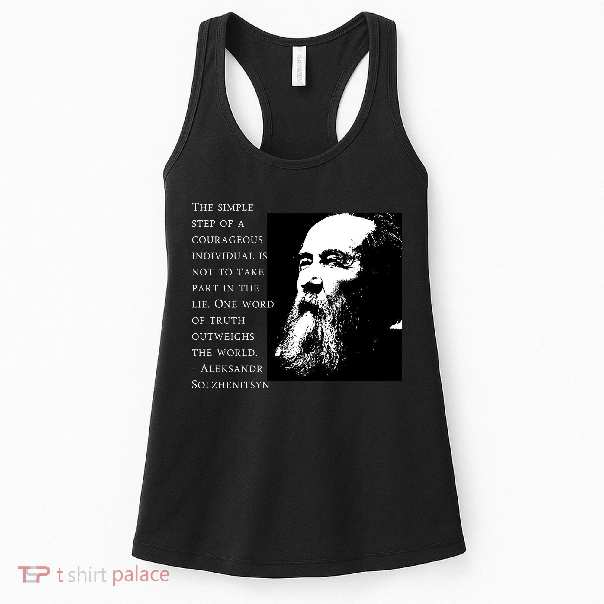 Solzhenitsyn Anti Communist Conservative Women's Tank Top