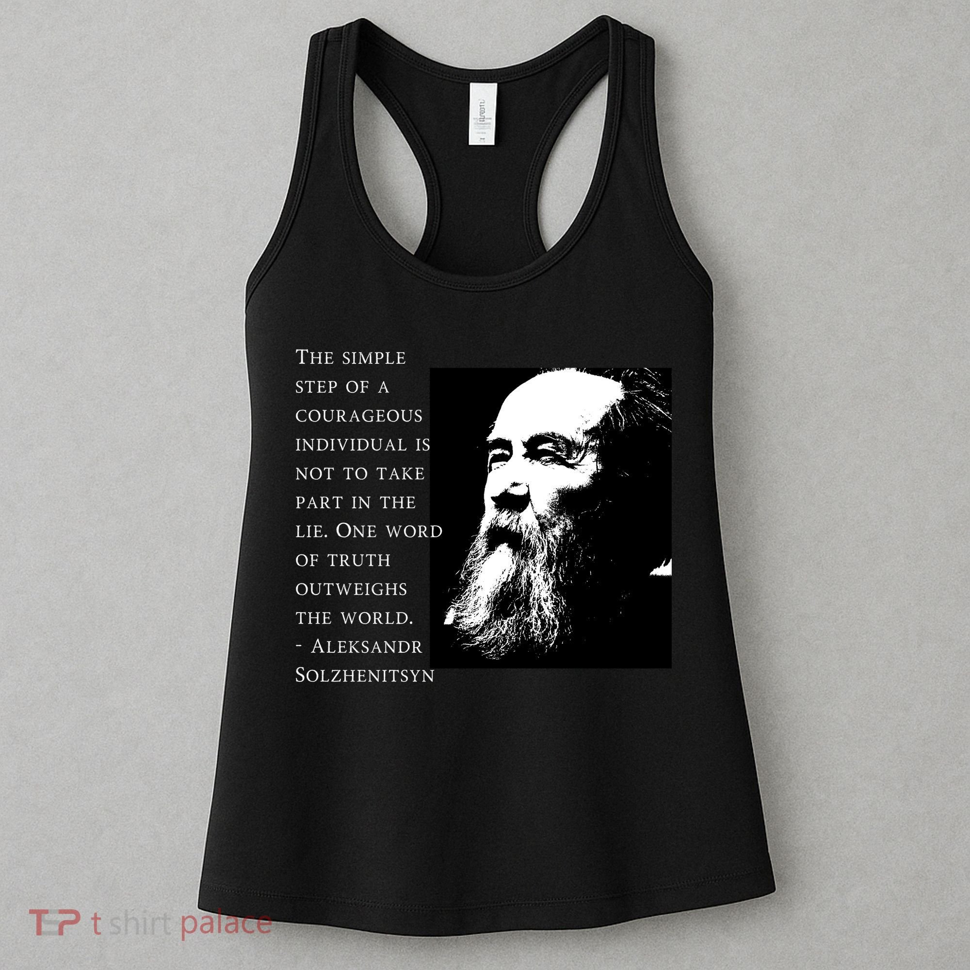 Solzhenitsyn Anti Communist Conservative Women's Tank Top