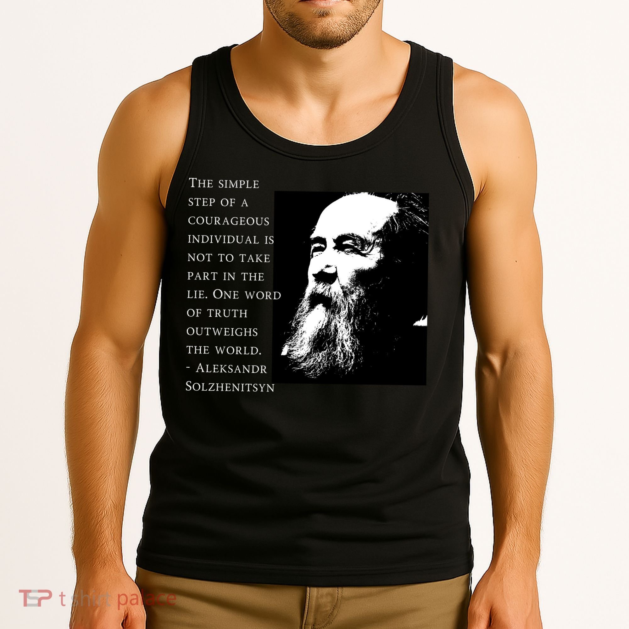 Solzhenitsyn Anti Communist Conservative Tank Top