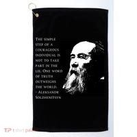 Solzhenitsyn Anti Communist Conservative Golf Towel thumb 0