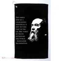 Solzhenitsyn Anti Communist Conservative Golf Towel thumb 0