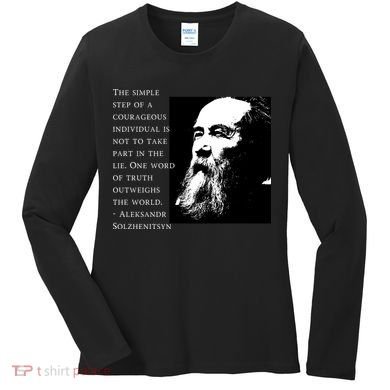 Solzhenitsyn Anti Communist Conservative Women's Long Sleeve Shirt