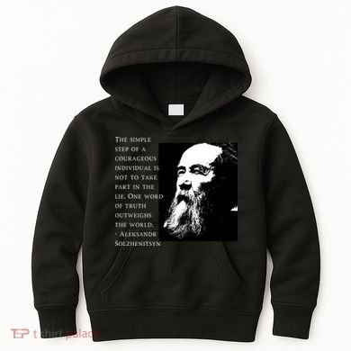 Solzhenitsyn Anti Communist Conservative Kids Hoodie