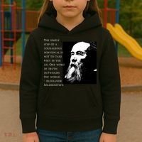 Solzhenitsyn Anti Communist Conservative Kids Hoodie thumb 3