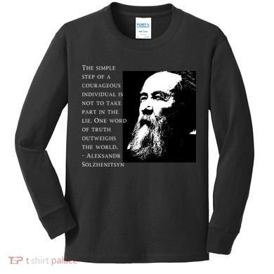 Solzhenitsyn Anti Communist Conservative Kids Long Sleeve Shirt