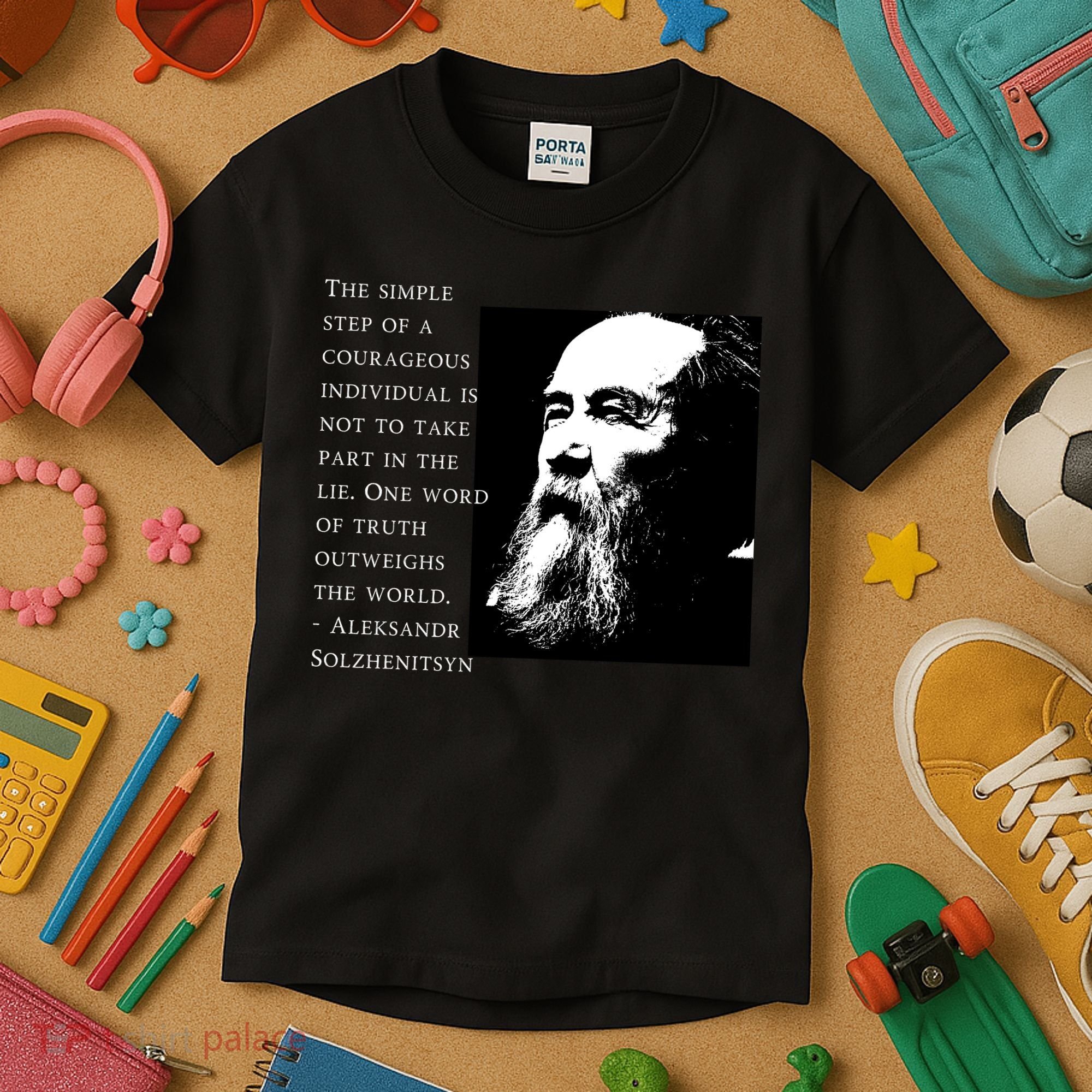 Solzhenitsyn Anti Communist Conservative Kids T-Shirt
