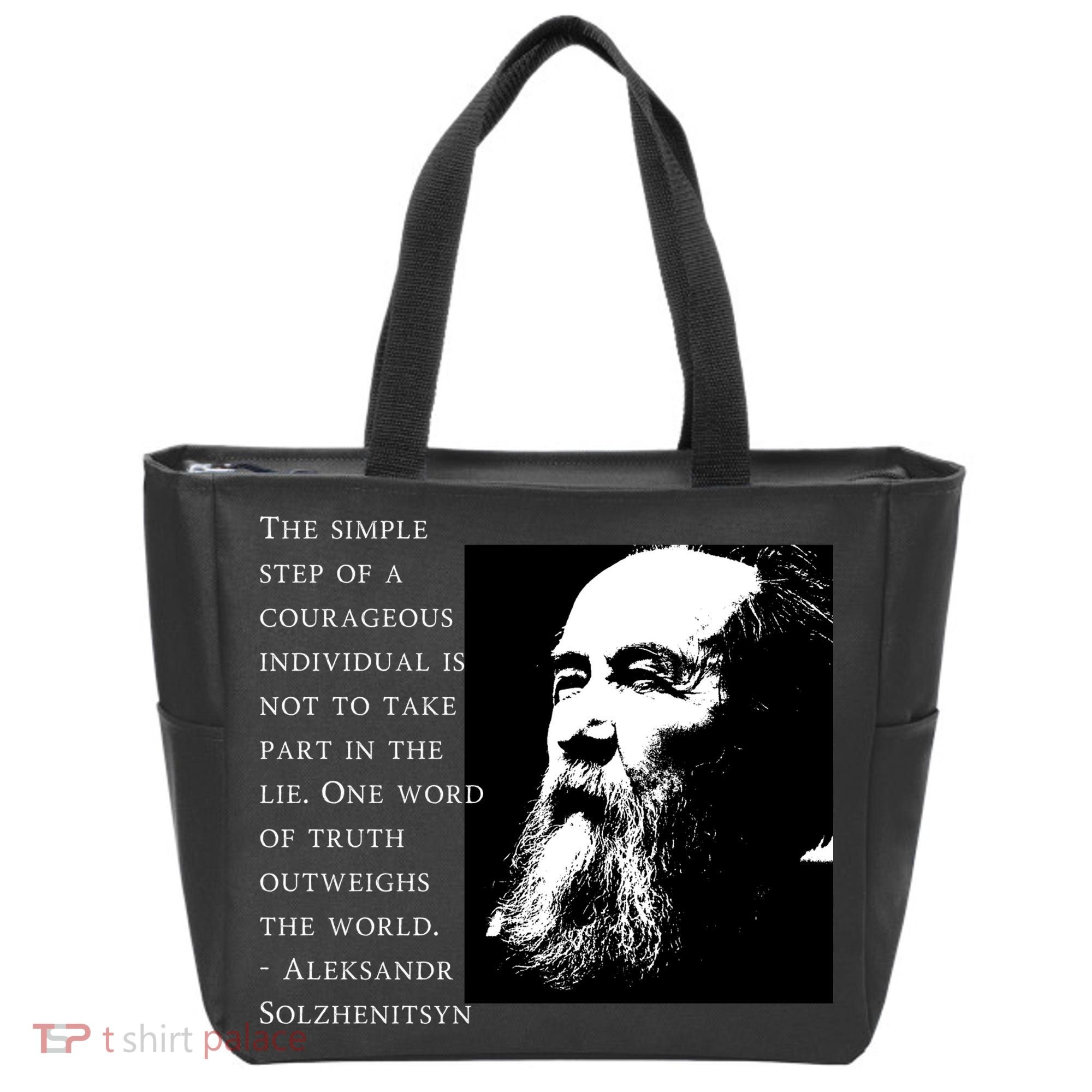 Solzhenitsyn Anti Communist Conservative Tote Bag