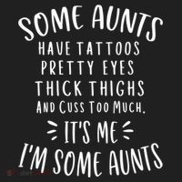 Some Aunts Cuss Too Much Funny Auntie Funny Gift Aunt Gift Women's Sweatshirt thumb 2