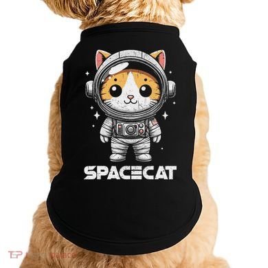 Spacecat Astronaut Cat Kitten Spaceman Cosmonaut Distressed Doggie Tank